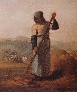 Jean Francois Millet, The woman Harrow hay